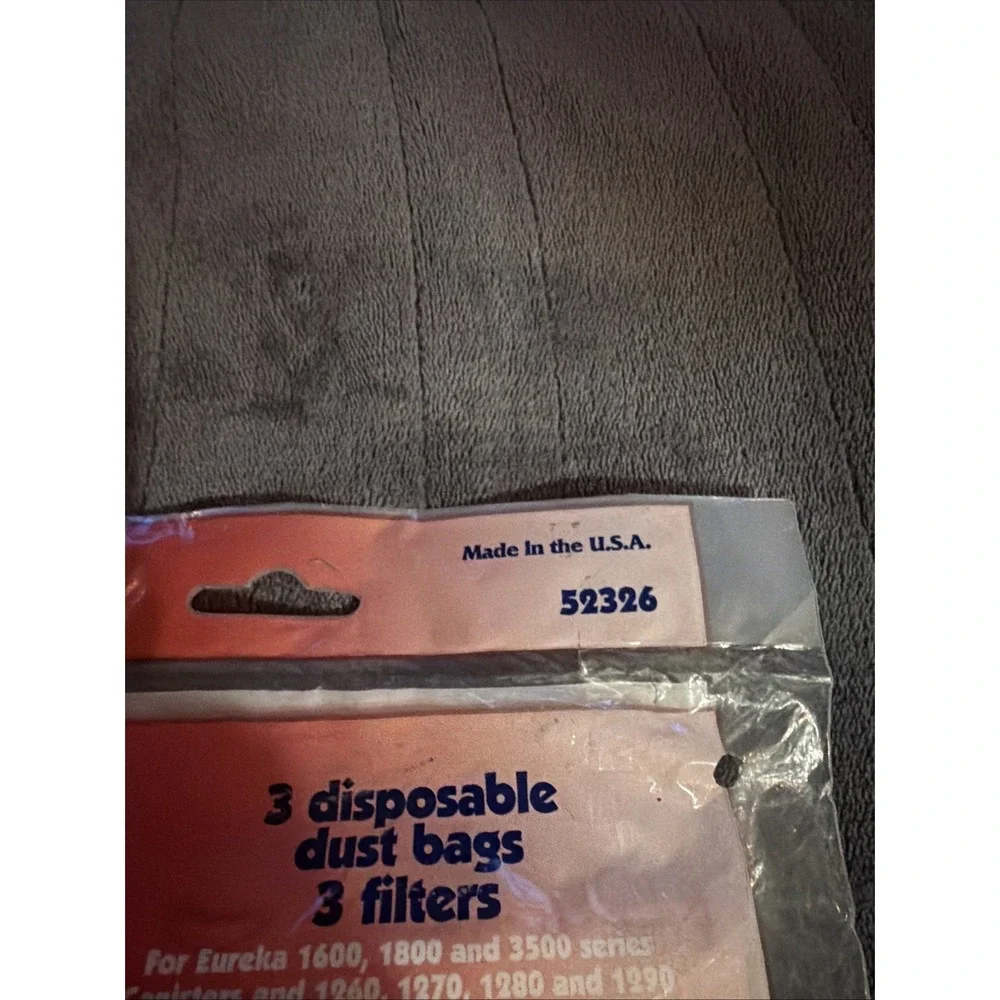 3 Eureka Disposable Dust Bag & Filter 52326 Type S Canister Vacuum NEW